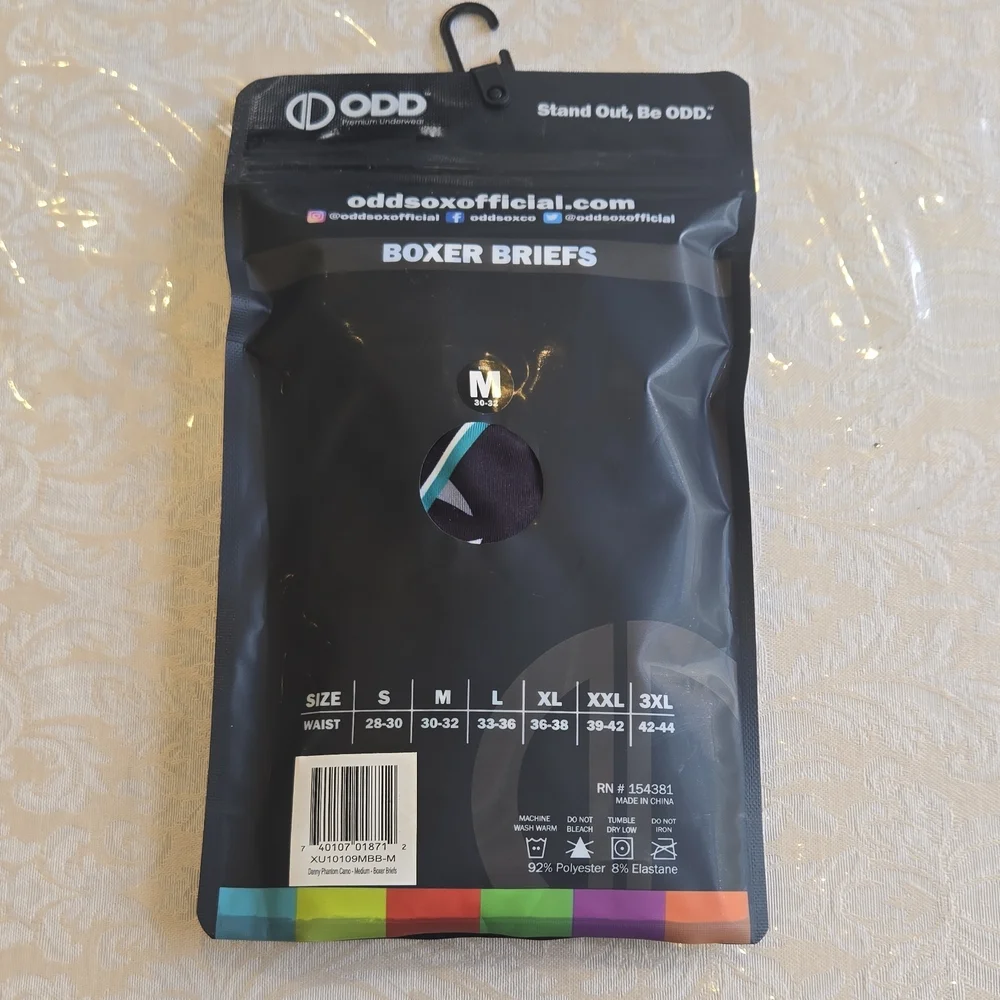 ODD SOX Black Boxer Briefs - Picture 2 of 3